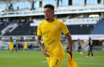 Soccer: Hat-trick hero Sancho wears ‘Justice for George Floyd’ shirt