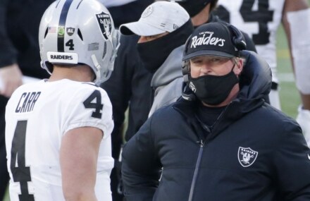 Gruden refuses to name Raiders QB, but signs point to Carr