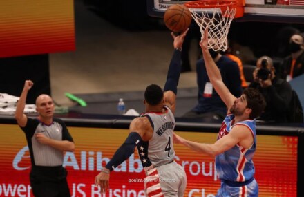 NBA roundup: Russell Westbrook carries Wizards to wild win over Nets