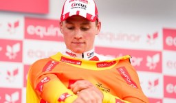 Cycling-Van der Poel powers to solo stage win as Pogacar extends Tirreno lead