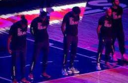 Players hold moment of silence for Black shooting victim ahead of rescheduled game