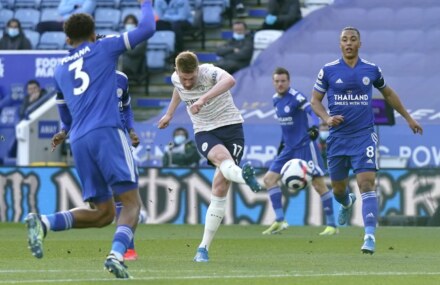 Free match highlights and report as second-half goals from Benjamin Mendy and Gabriel Jesus take Man City 17 points clear at the top of the Premier League; Leicester, who failed to register a shot in the first half, still third