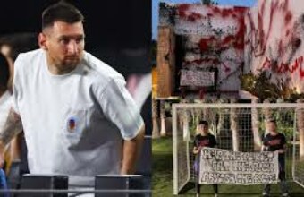 Messi’s House Vandalised, Milei Calls For Safety